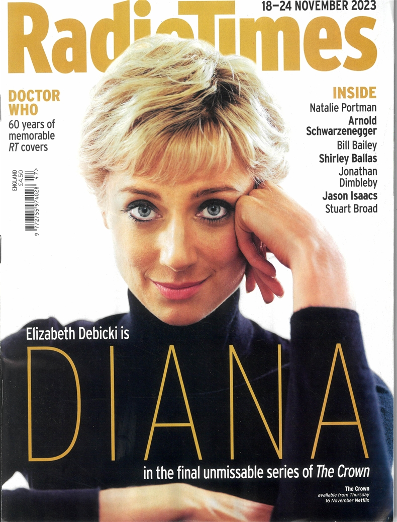 RADIOTIMES magazine side cover 18 November 2023